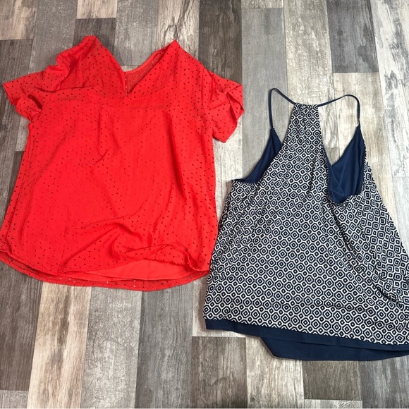 Banana Republic Blouse, Lot Of 2, Summer/Spring Fun, Womens Large - Picture 6 of 6